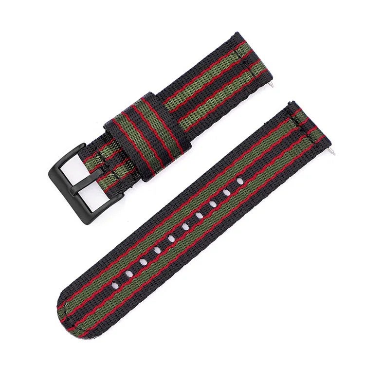 Bluejw LAIHE Adjustable Nylon Watch Strap with Quick Release for 18mm 20mm 22mm 24mm Watches – Easy to Replace Watch Band with Charm Compatibility - Image 2