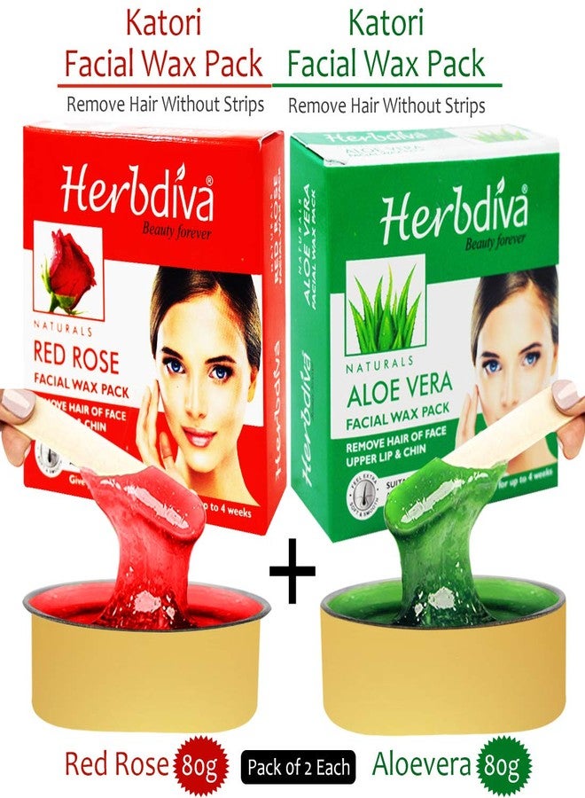 هيربيفا شمع هيربديفا كاتوري للوجه برائحة الورد الأحمر والصبار، 80 غرام، (عبوة من قطعتين لكل منهما) - Image 2