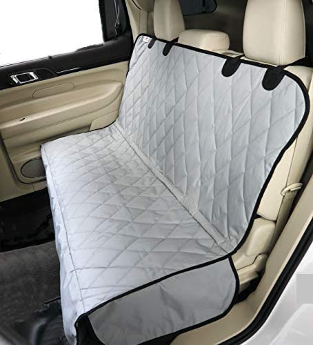 Petslover Dog Back Seat Cover Protector Waterproof Scratchproof Hammock for Dogs Backseat Protection Against Dirt and Pet Fur Durable Pets Seat Covers for Cars (Hatchback Cars, Grey), Polyester - Image 4