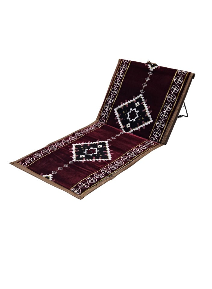 سمارت هوم طقم كراسي أرضية يتكون من كرسيان قابلة للطي بخلفية عازلة للماء للرحلات والنزهات والتخييم والحدائق – جلسة أرضية مريحة بطول 60 سم وعرض 50 سم وارتفاع مسند  الظهر 40 سم – مثالي للجلوس والاسترخاء في الهواء الطلق - Image 3