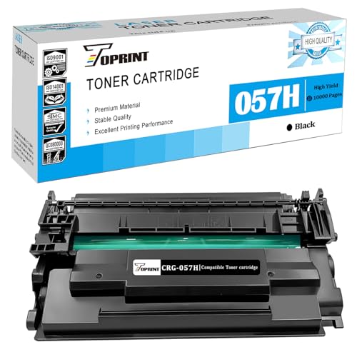 TOPRINT Compatible Toner Cartridge 057H ( 057 ) High Yield 10000 Pages for Canon LBP236dw MF445dw LBP226dw MF455dw MF448dw MF449dw MF443dw LBP228dw LBP227dw LBP223dw MF451dw MF452dw MF453dw Printer - Image 1