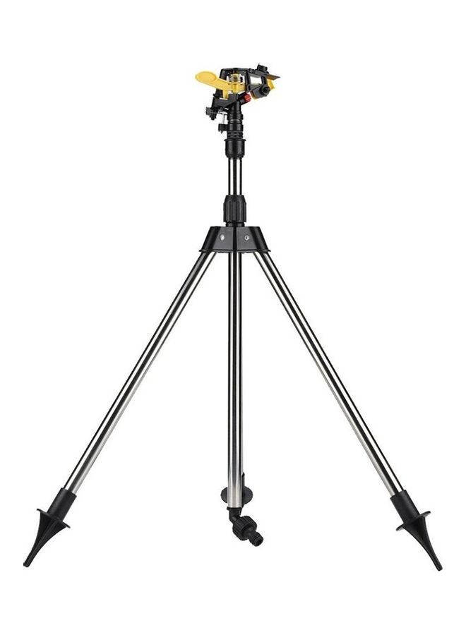 Loquat Garden Plant Watering Tripod Water Sprinklers Silver/Black - Image 1