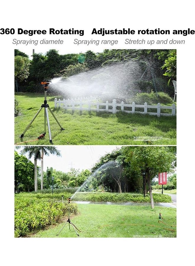 Loquat Garden Plant Watering Tripod Water Sprinklers Silver/Black - Image 2