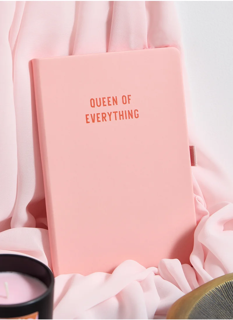 فلامنجو كاندلز Queen Of Everything Pink & Red Personalised Notebo