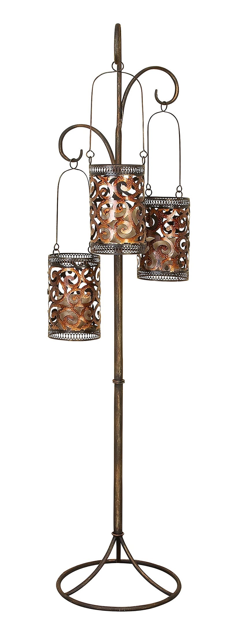 Deco 79 Benzara 41970 67 in H x 16 in W Metal Floor Candle Lantern 