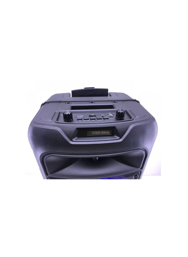 ZQS8211 Rechargeable Wireless Double 20 Inch Trolley Portable Ktv Speaker With Led Light - Image 3
