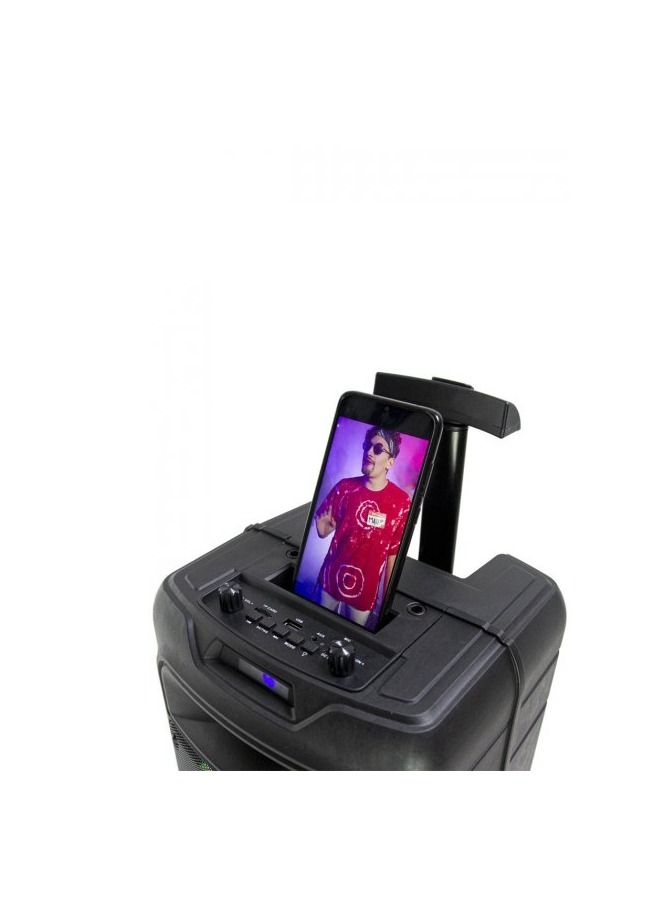 ZQS8211 Rechargeable Wireless Double 20 Inch Trolley Portable Ktv Speaker With Led Light - Image 2