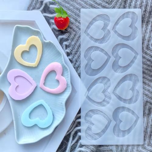 SHOAIB 5-Piece Chocolate Mould for Cake Garnish Fan, Heart, Star Shape and Triangle Shape Chocolate Mould for Cake Decoration Multiple Shapes garnishing Sheet - Image 5