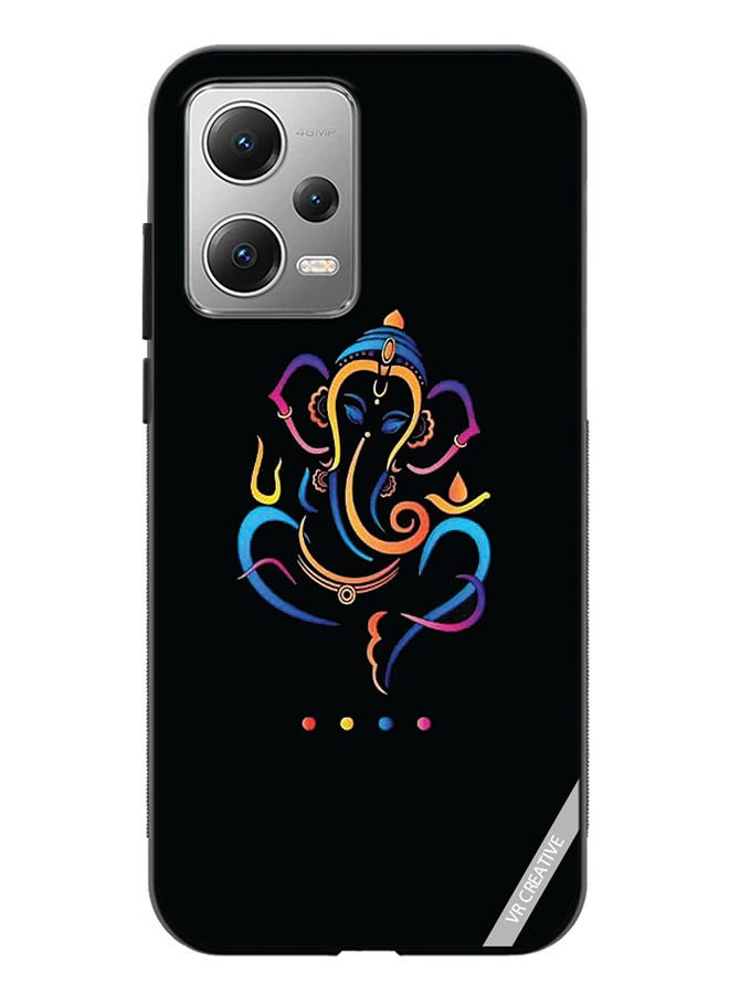 VR CREATIVE Protective Case Cover For Xiaomi Redmi Note 12 Ganesh Ji Design Multicolour - Image 1