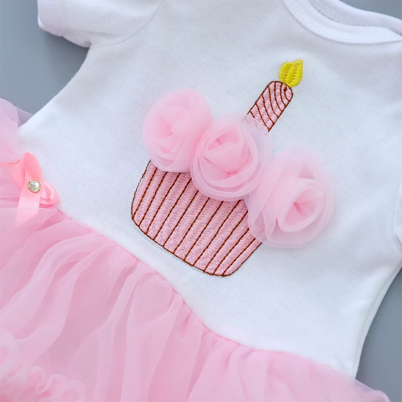 ZIYIUI Reborn Baby Dolls Clothes 22 inch Outfit Accessories 2pcs Set for 20-22 Inch Reborn Doll Newborn Girl White and Pink Skirt - Image 3