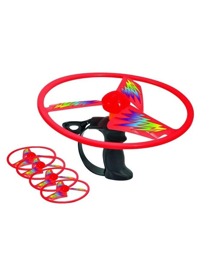 Discovery Toys Sky Spin Flying Aerial Disc Launcher Deluxe Edition ;4 Large Wings Kid Powered Learning ; Stem Toy Early Childhood Development 6 Years And Up  - Image 1