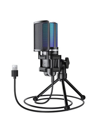 TONOR Gaming USB Microphone for PC, RGB Condenser Computer Mic with Tripod Stand, Quick Mute, Gain Control, for Gaming, Streaming, Podcasting, Recording, Cardioid Mic Kit for Laptop/PS4/PS5 TC777 Pro - pzsku/Z40CB27C6814733B903FDZ/45/_/1697028258/0e020479-11d0-457f-9102-cf10386fa2d6