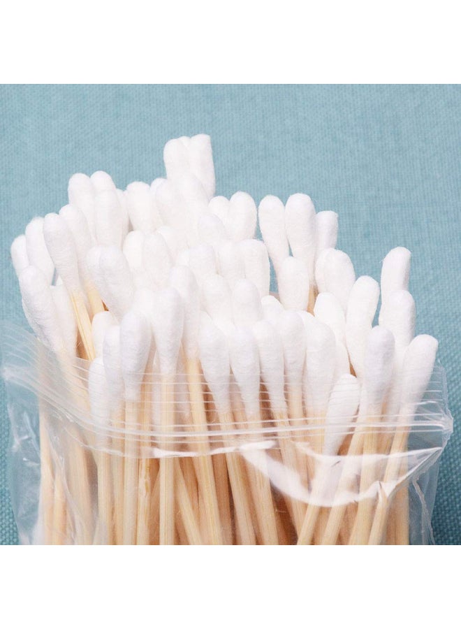 RIKWOG Cotton Swabs 1200 Count Bamboo Sticks Cotton Swabs Cotton Buds with Wooden Handles For Ears Makeup or Nails Personal Care - Image 4
