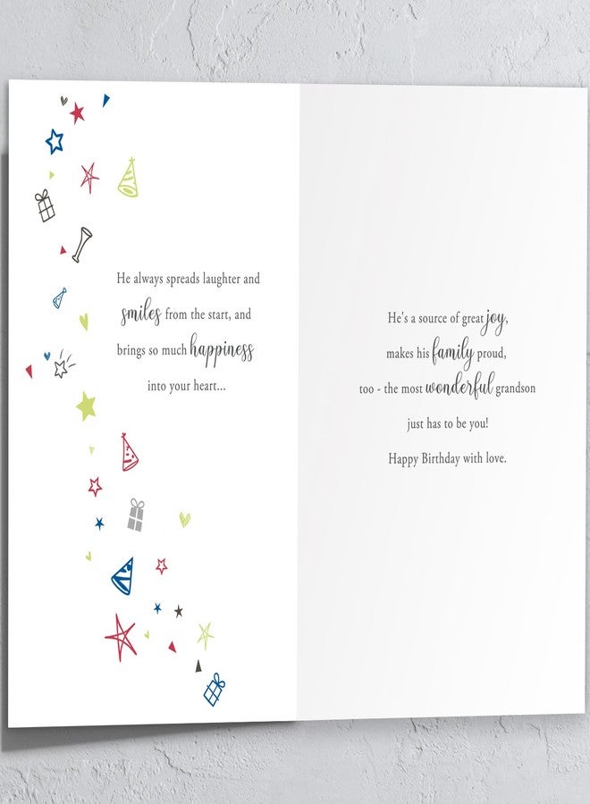 HEJOYN Grandson Birthday Card, Birthday Card & Gitfs for Grandson - Image 2
