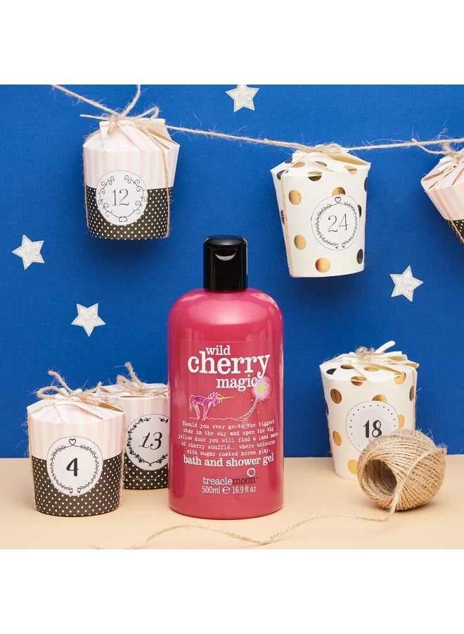 Treaclemoon Wild Cherry Magic Moisturizing Shower & Bath Gel with Natural Cherry Extracts - Cleanse & Nourishes | Skin Care Treatment | Paraben Free | Vegan Friendly - 500 Ml - Image 4