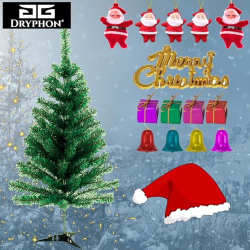 DRYPHON 3 Feet Christmas Tree with 21 Decorations Ornaments for Home Decor | Merry Christmas Tree with Stand and Decoration Items for Xmas Decor - Image 5