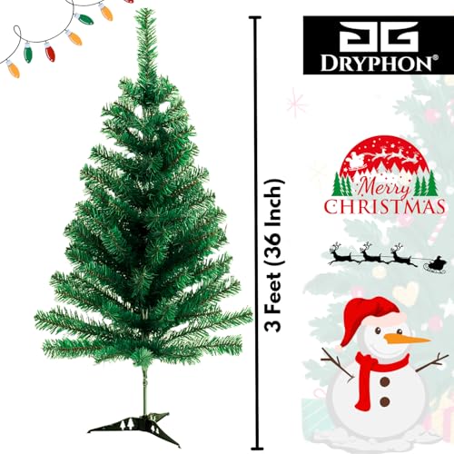 DRYPHON 3 Feet Christmas Tree with 21 Decorations Ornaments for Home Decor | Merry Christmas Tree with Stand and Decoration Items for Xmas Decor - Image 2