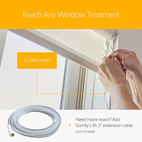 Somfy Charger for V2 Wirefree Motors – Powers External Battery Pack – Compatible with Sonesse 30/40 & Altus 28 – 3-Pin Connector – LED Indicator – 6-Foot Cable – #9025166 - Image 3