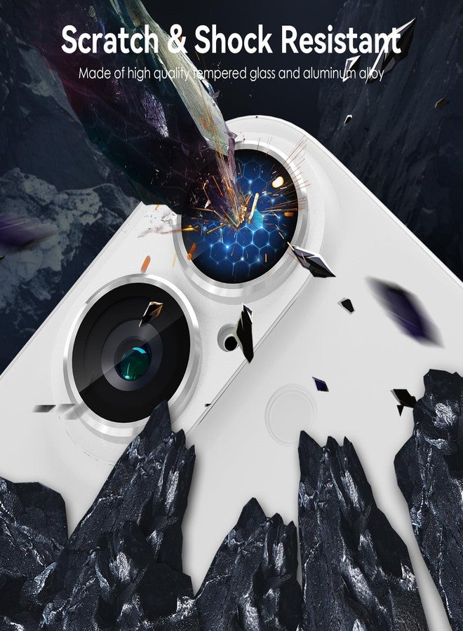 CloudValley for iPhone 16 /iPhone 16 Plus Camera Lens Protector, [AR+AF 98% Transmittance] [Full Coverage] Ultra-HD Tempered Glass Cover, Metal Lens Screen Protective,White - Image 4