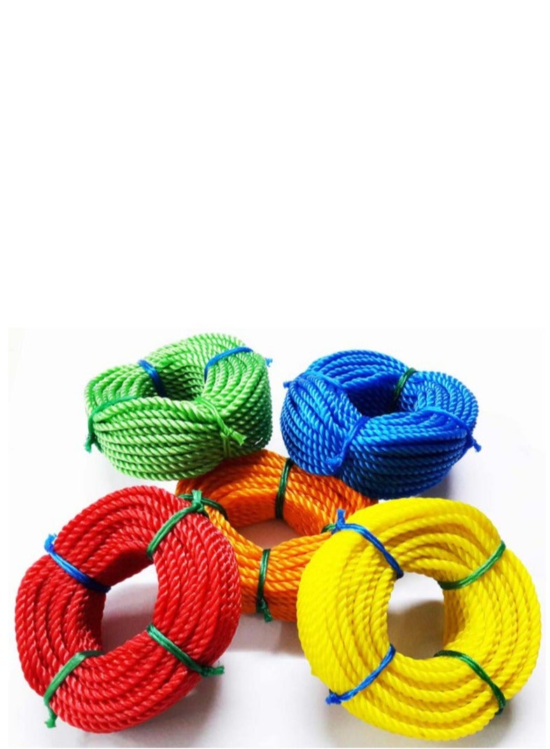 Alba Plastic Vivid Glow 6mm x 30 Yards Pe Rope Versatile Utility for Everyday Needs - Image 2