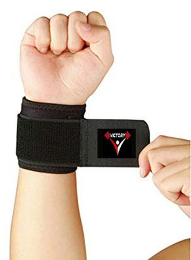 VICTORY Combo -Jumping Skipping Rope with Neoprene Wrist Support (1 Pc) for Training, Exercise and Workout # Man,Woman #Black - Image 4