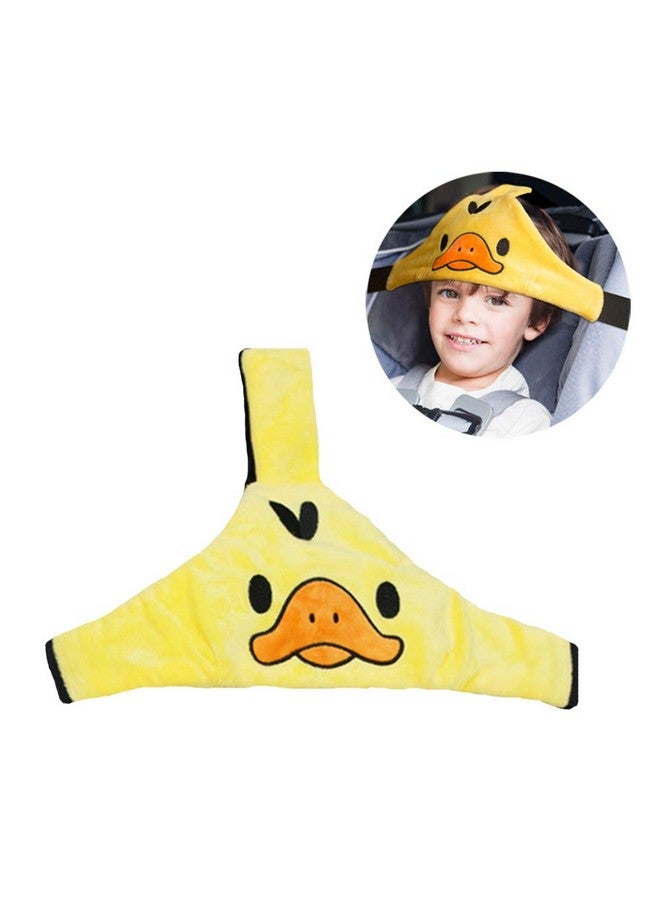 HJH Baby Carseat Head Support Car Seat Head Band Strap Headrest Stroller Car Seat Sleeping Head Support for Toddler Child Children Kids Infant (Yellow) - Image 1