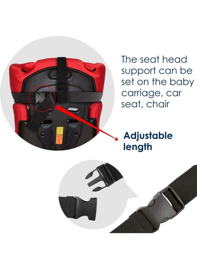 HJH Baby Carseat Head Support Car Seat Head Band Strap Headrest Stroller Car Seat Sleeping Head Support for Toddler Child Children Kids Infant (Yellow) - Image 5