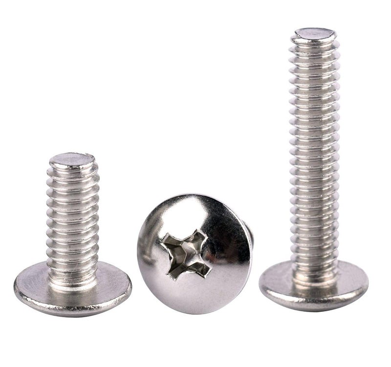 KOSJETHAS Store #6-32 x 3/4" Truss Head Phillips Machine Screws, 304 Stainless Steel 18-8, UNC Full Machine Thread, Bright Finish, Quantity 50Pcs - Image 1