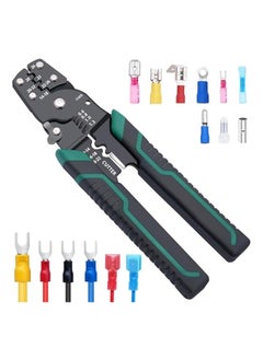 PROMASS Wire Crimper Tool with Stripper Cutter, 22-10 AWG Multifunctional Crimping Pliers Terminal Pliers for Insulated Electrical Connectors  - Image 1