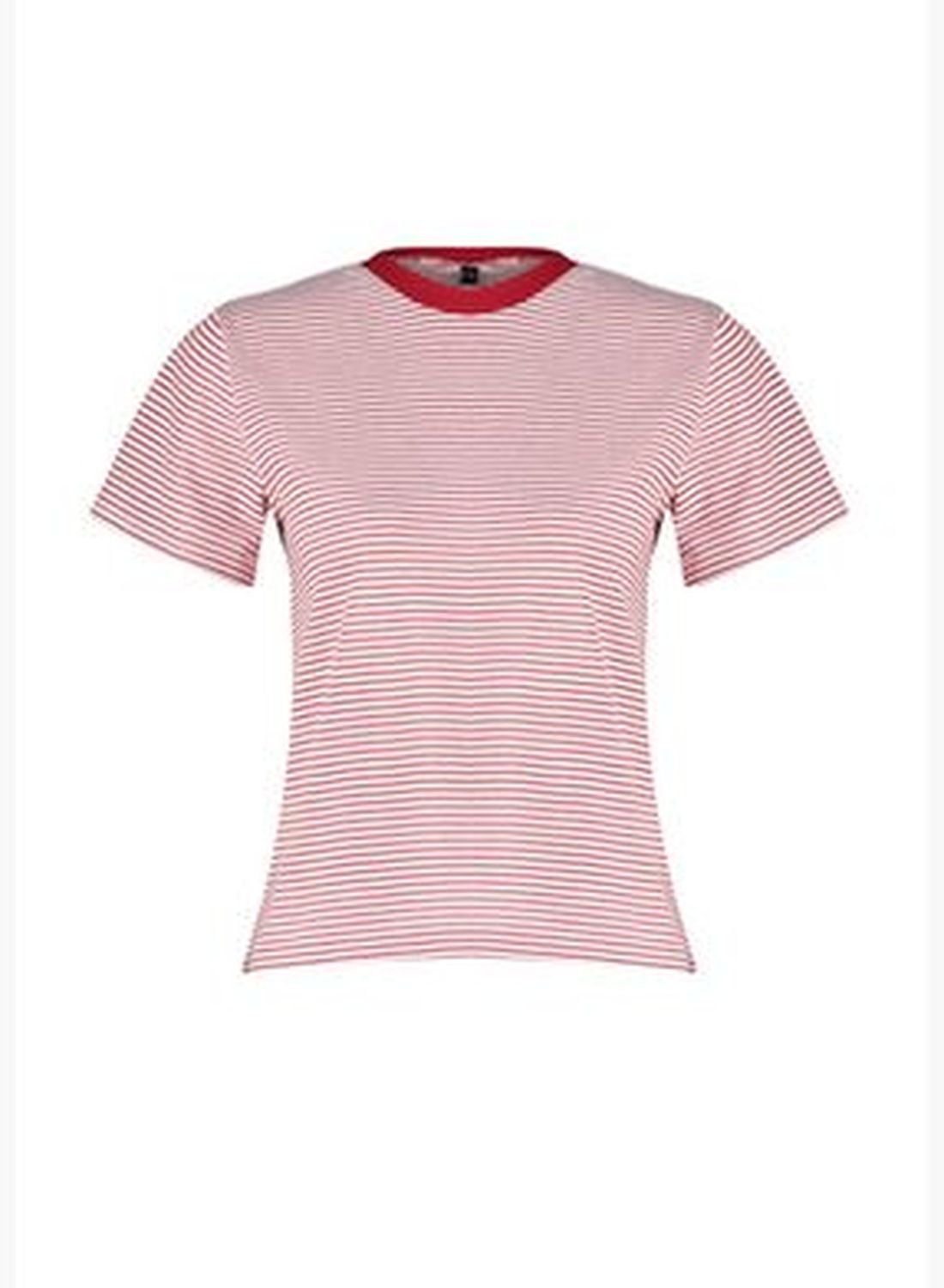 buy-trendyol-red-ecru-striped-premium-basic-crew-neck-knitted-t-shirt