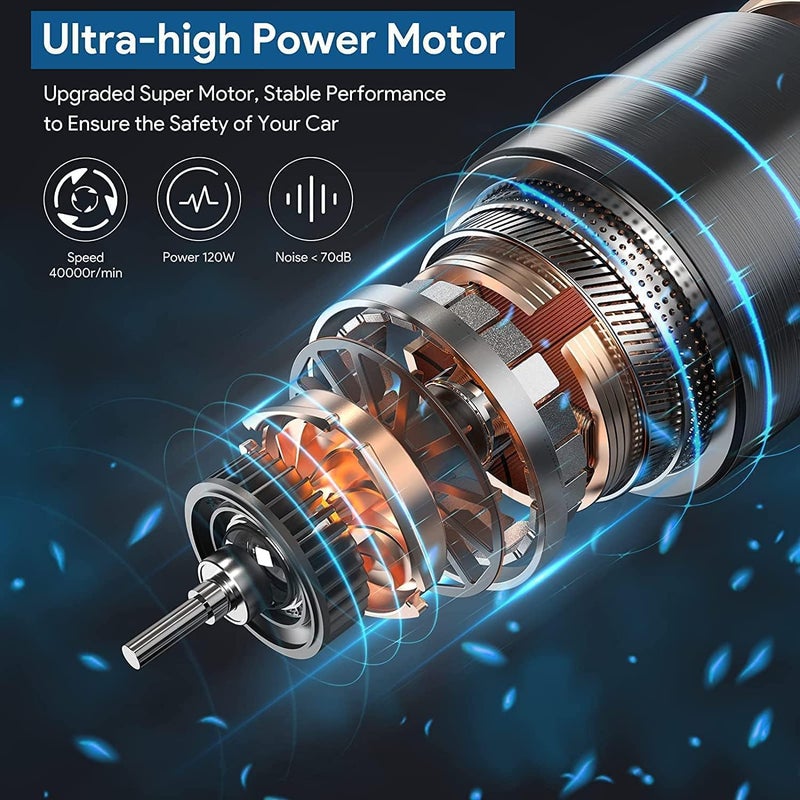 Rylan Car Vacuum Powerful Portable & High Power 12V Car Handheld Vacuum Cleaner for Car and Home Wet and Dry Car Vacuum Cleaner Multipurpose Vaccum Cleaner** - Image 2