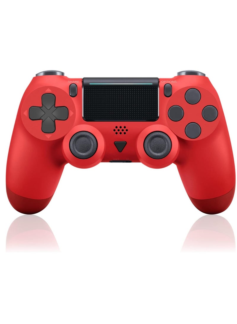 PS4 Wireless Controller for PlayStation 4/Slim/Pro | Dual Vibration | 1000mAh Battery | Red" - Image 1