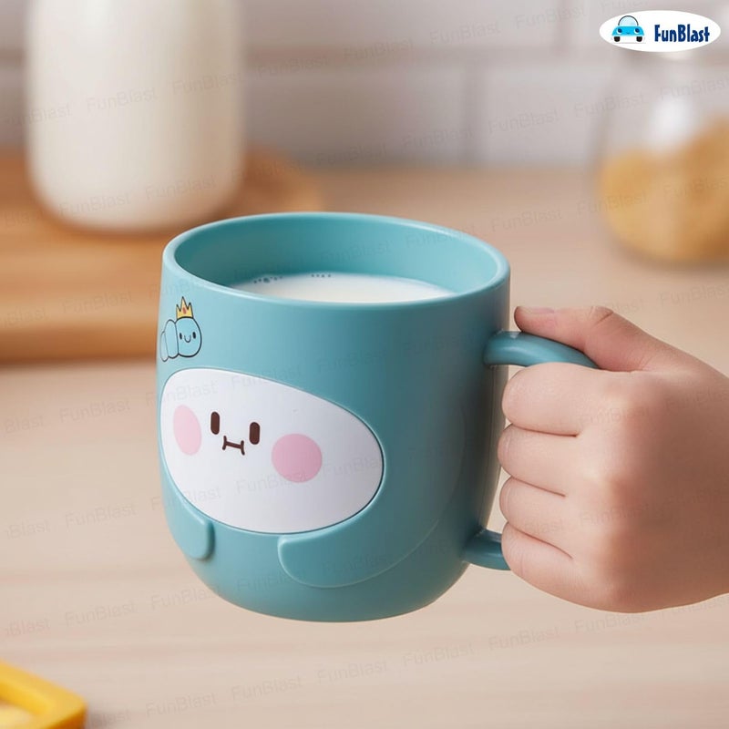 FunBlast Milk Mug for Kids – 350 Ml; Unbreakable Mug for Kids, Milk Mugs for Kids Unbreakable - Milk Drinking Cup for Kids (SeaGreen2) - Image 2