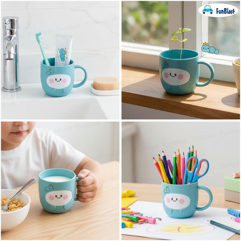 FunBlast Milk Mug for Kids – 350 Ml; Unbreakable Mug for Kids, Milk Mugs for Kids Unbreakable - Milk Drinking Cup for Kids (SeaGreen2) - Image 5