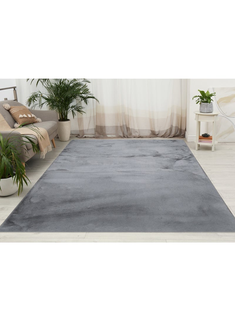 شركة موكيت ماك سجادة ماك فرو الأرنب مقاس : 170x80 سم-رمادى فاتح - Image 2