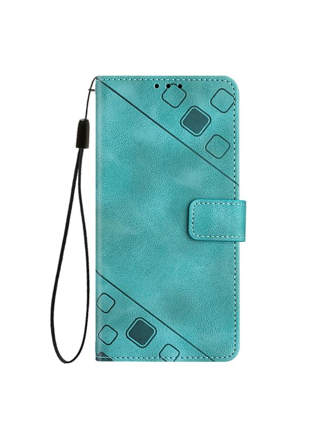 Zaboon Case For BLU View Speed 5G Skin-feel Embossed Leather Phone Case - Image 4