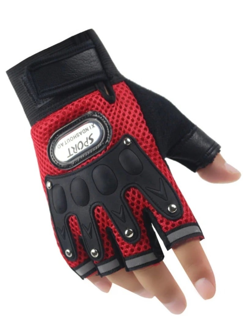 Generic Half-finger gloves for gym and motorcycle riding 