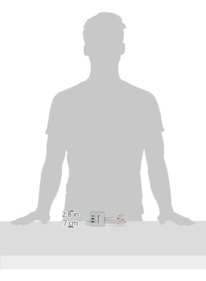 OSHTRACO 3 Way Universal Plug Input Power Charging Cube with 1x18W PD Charger&2xUSB-A Charging Ports & 1.5M FlexibleCord - Image 3