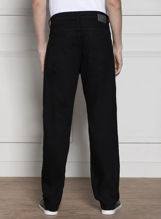 Dennis Lingo Men’s Relaxed Fit Black Jeans – Classic and Durable