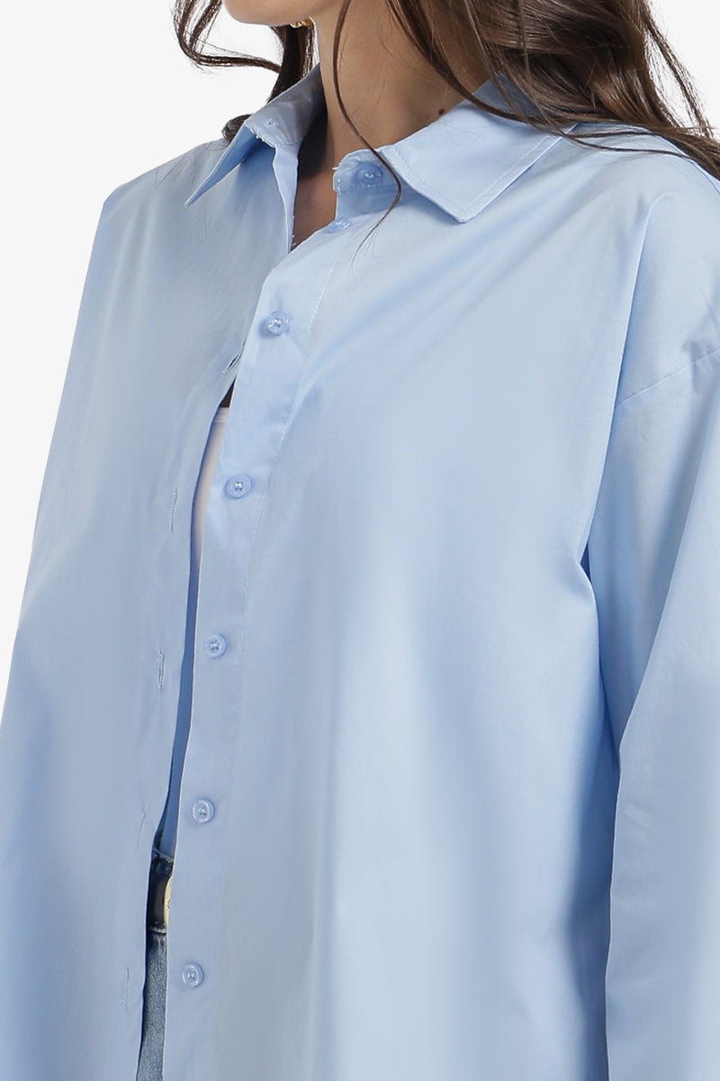 Carina Relaxed High-Low Shirt - Image 5