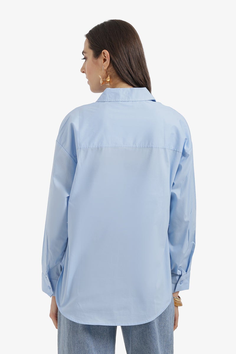 Carina Relaxed High-Low Shirt - Image 4