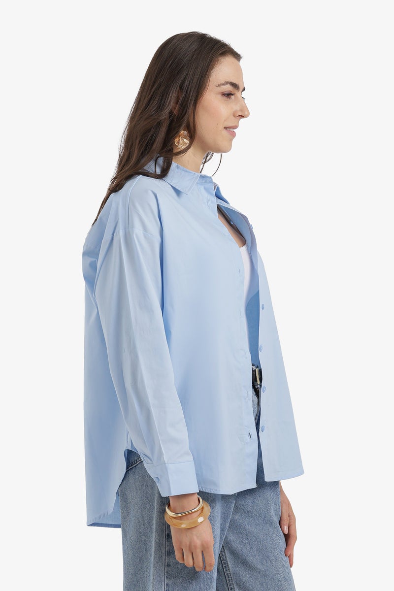 Carina Relaxed High-Low Shirt - Image 3