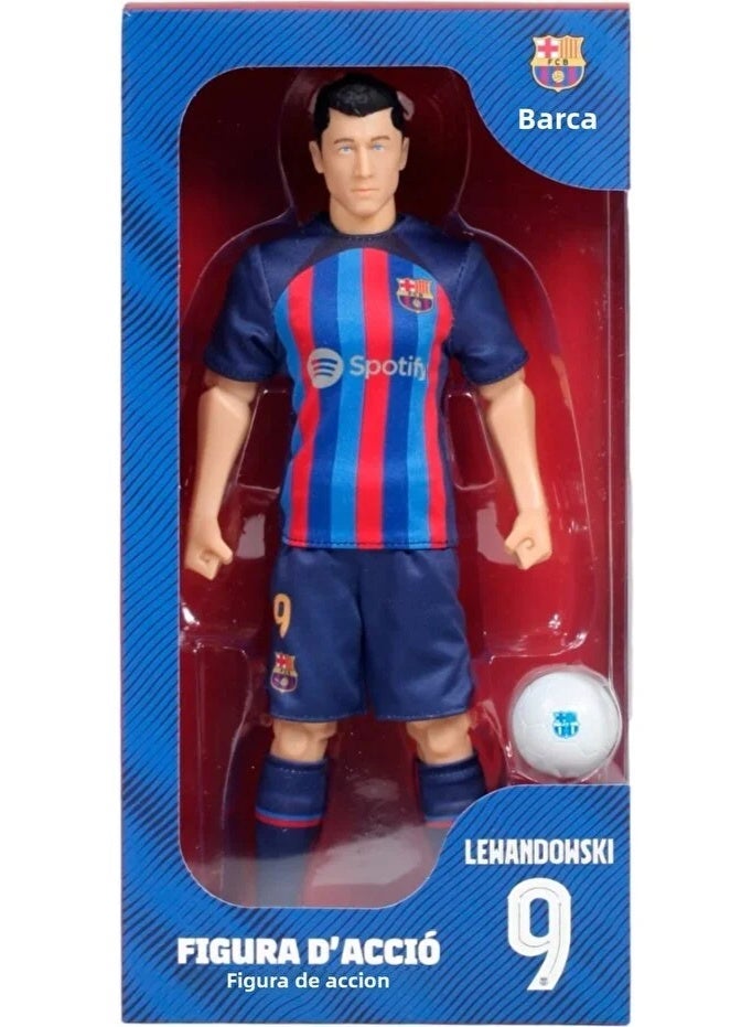 FC Barcelona Collectible Football Figure - Robert Lewandowski, 30cm - Image 1