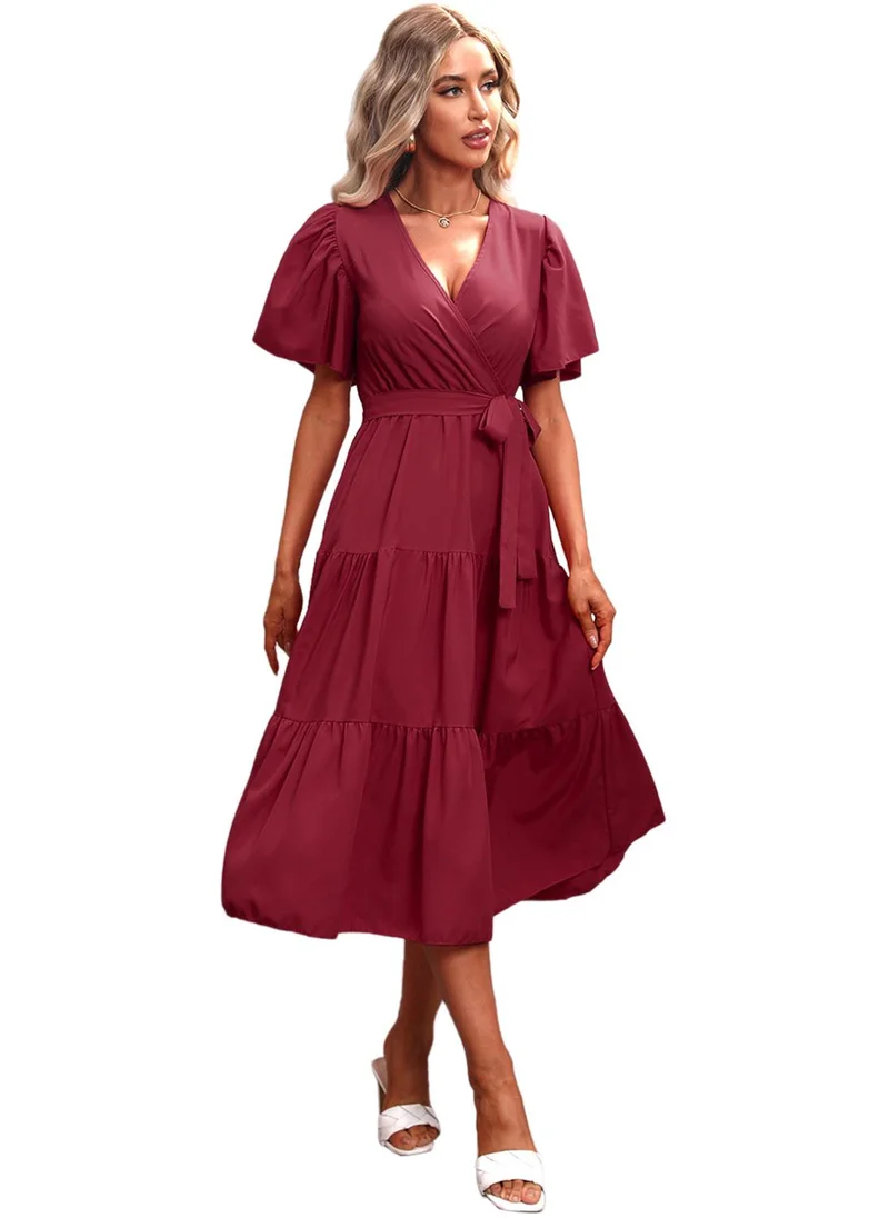 YUNIQEE Tiered Midi Dress