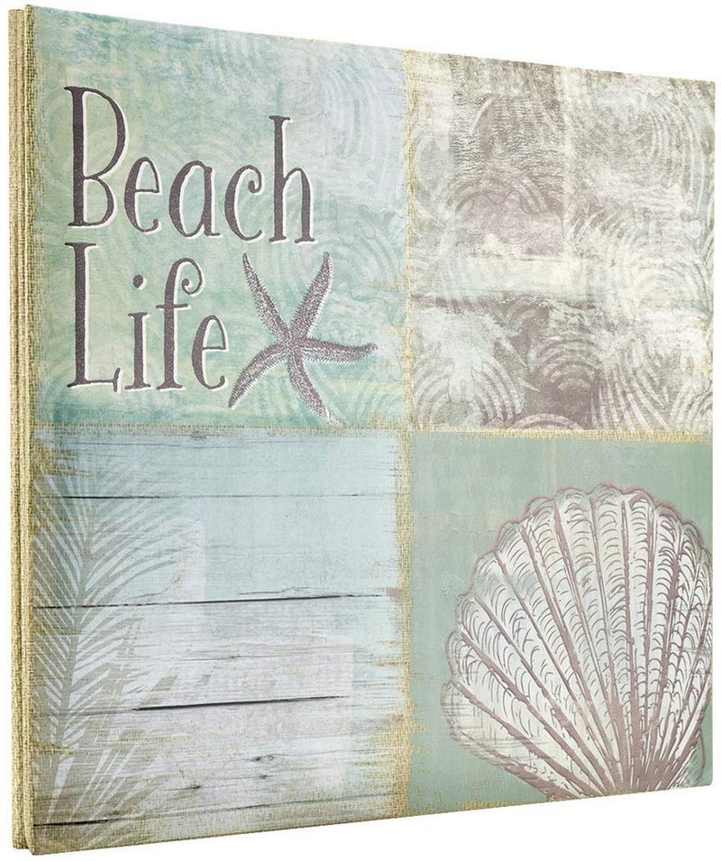 MCS Expandable 10-Page Scrapbook Album with 12 x 12 Inch Pages, 13.5 x 12.5 Inch, Beach Life - Image 1