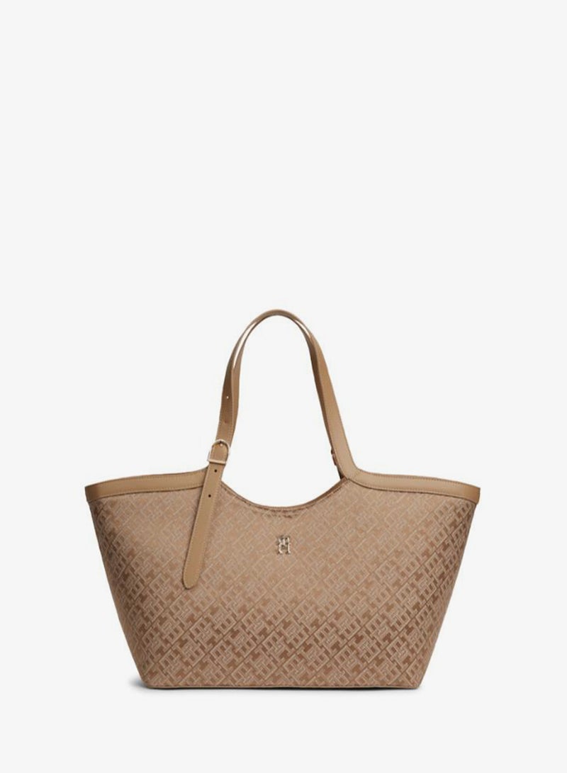 TOMMY HILFIGER TH Monogram Jacquard Tote Bag - Image 1