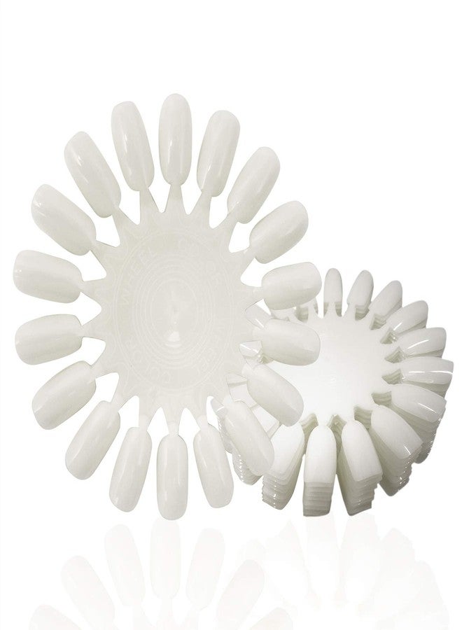 Honbay 20PCS Plastic 18 Tips False Nail Swatches Wheels Nail Art Color Polish Display Wheel for Manicure - Image 1