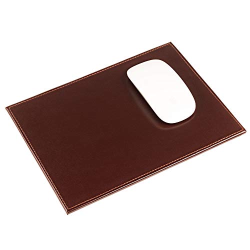 Dacasso Bonded Leather Mouse Pad, Brown - Image 1