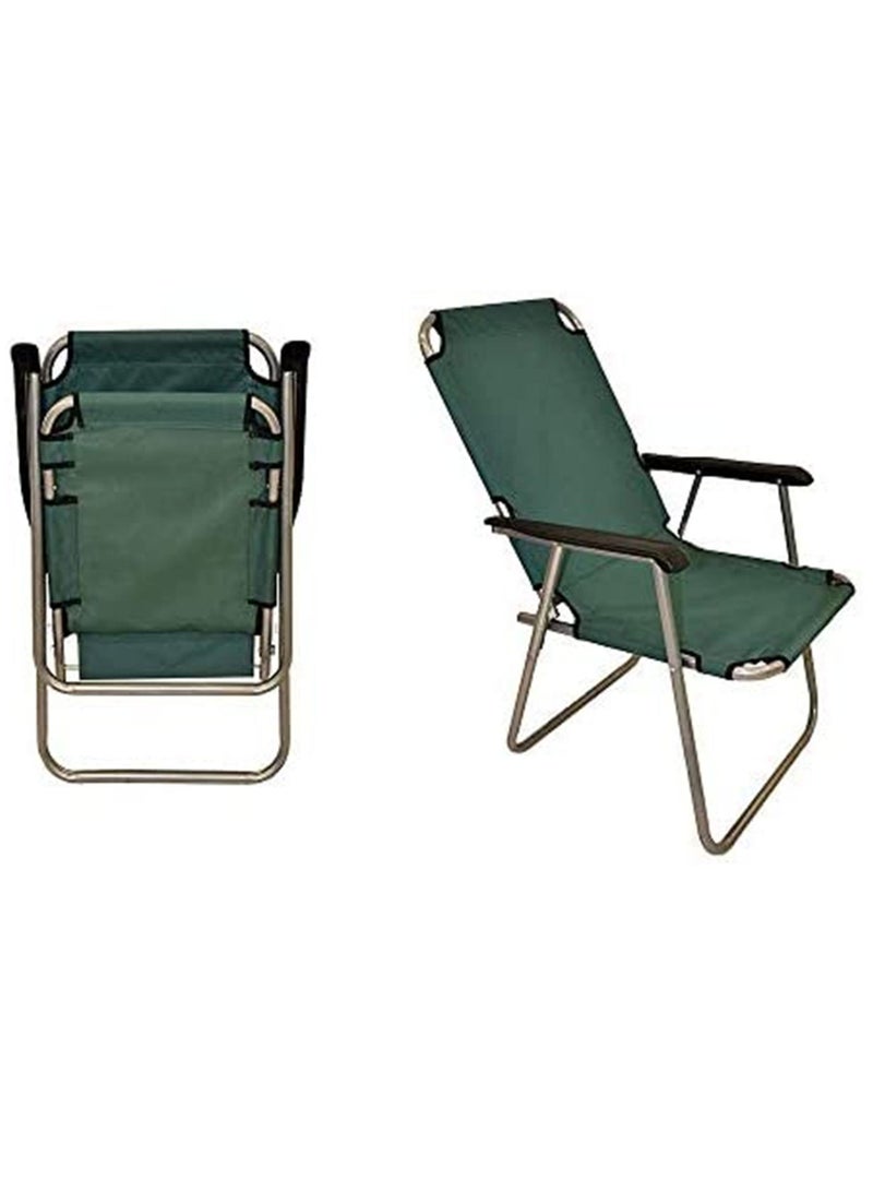 GO2CAMPS Foldable Camping Chair-Beach Chair for Garden Balcony or Festivals Outdoor Collapsable Chair as Fishing Chair or Festival Picnic Chair(Green) - Image 2