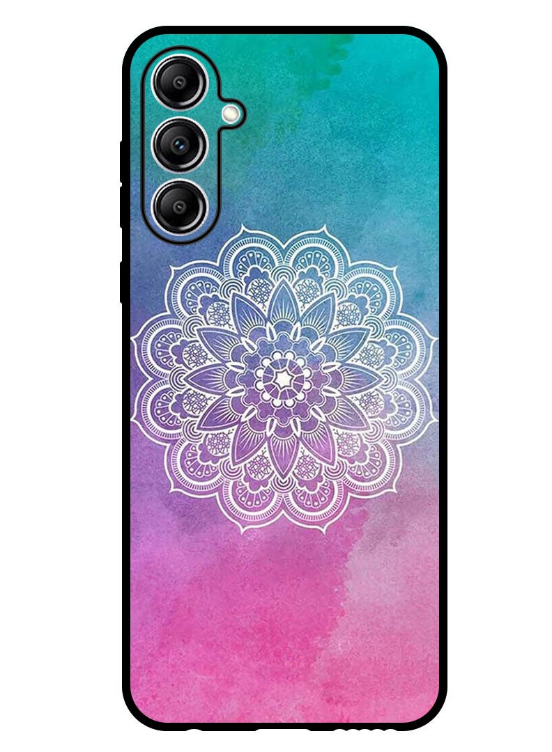 Theodor Protective Case Anti Scratch Shock Proof Bumper Cover For Samsung Galaxy M15 Flower At Center - Image 1